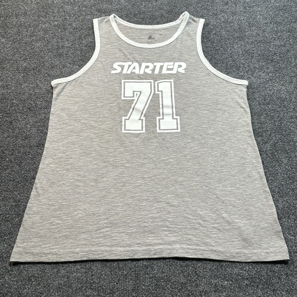 Authentic Starter 71 Men's Tank Top Gray Size L - Picture 2 of 8